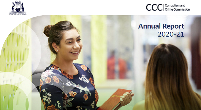 Corruption and Crime Commission Annual Report 2020-21 front cover